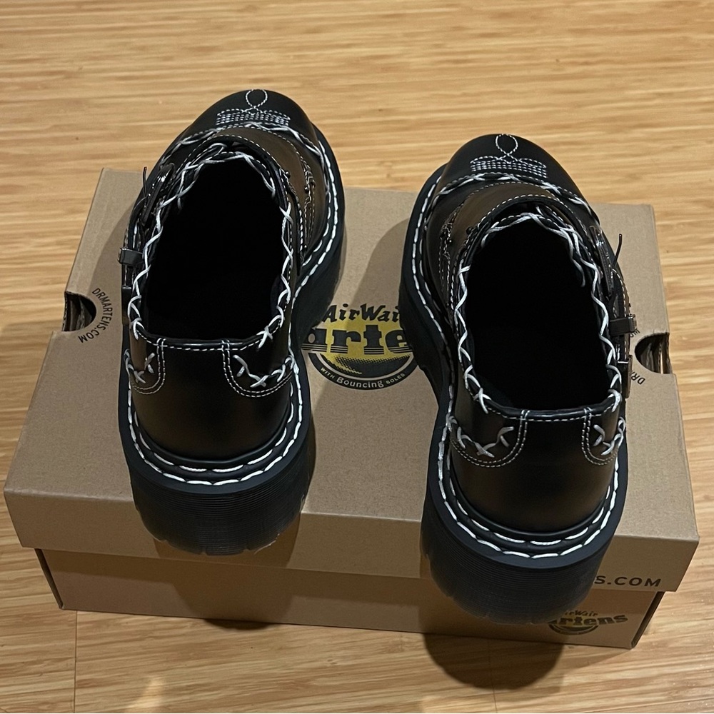 Dr martens MONK GOTHIC AMERICANA LEATHER PLATFORM SHOES - Picture 8 of 8